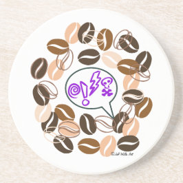 COFFEE & CUSSIN' av Jeff Willis Art Underlägg