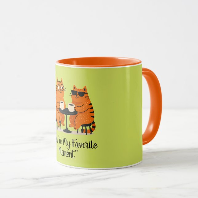 Coffee Date Cat Couple Mug Mugg (Framsida höger)