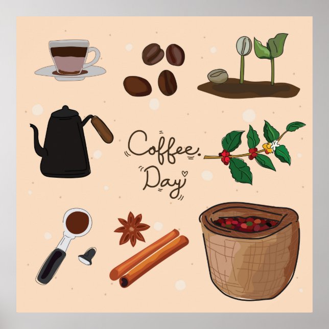  Coffee day Poster (Framsidan)