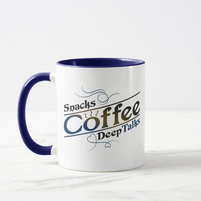 Coffee Deep Talk Mug for Coffee Lovers Mugg (Vänster)