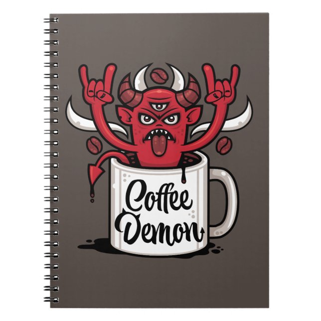 Coffee Demon Anteckningsbok (Framsidan)