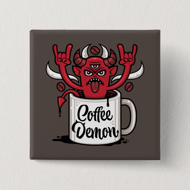 Coffee Demon Knapp (Framsida)