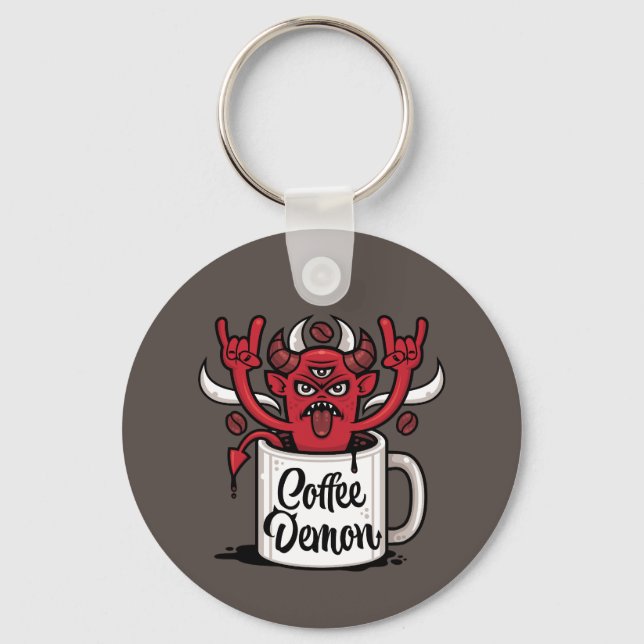 Coffee Demon Nyckelring (Framsida)