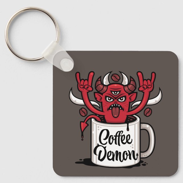 Coffee Demon Nyckelring (Framsida)