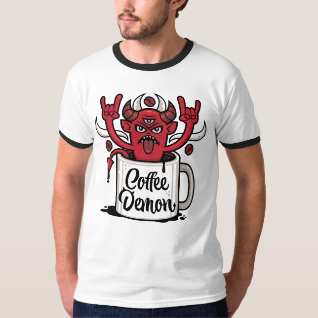 Coffee Demon T Shirt (Framsida)