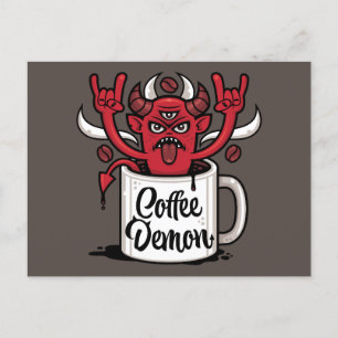 Coffee Demon Vykort