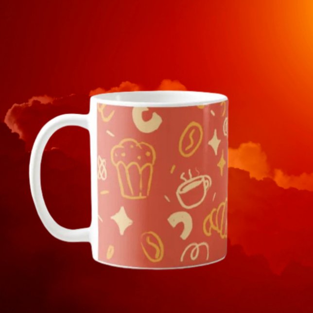 Coffee & Dessert Icons Kaffemugg (Skapare uppladdad)
