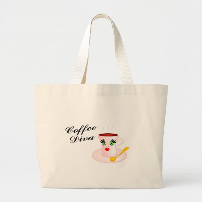 Coffee Diva Jumbo Tygkasse (Framsidan)
