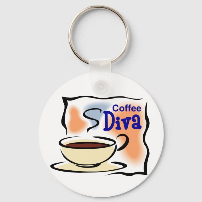 Coffee Diva Nyckelring (Framsida)