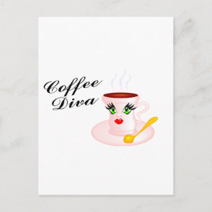 Coffee Diva Vykort