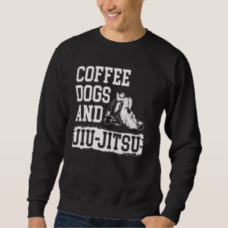 Coffee Dogs Jiu Jitsu BJJ Hundar Lång Ärmad Tröja