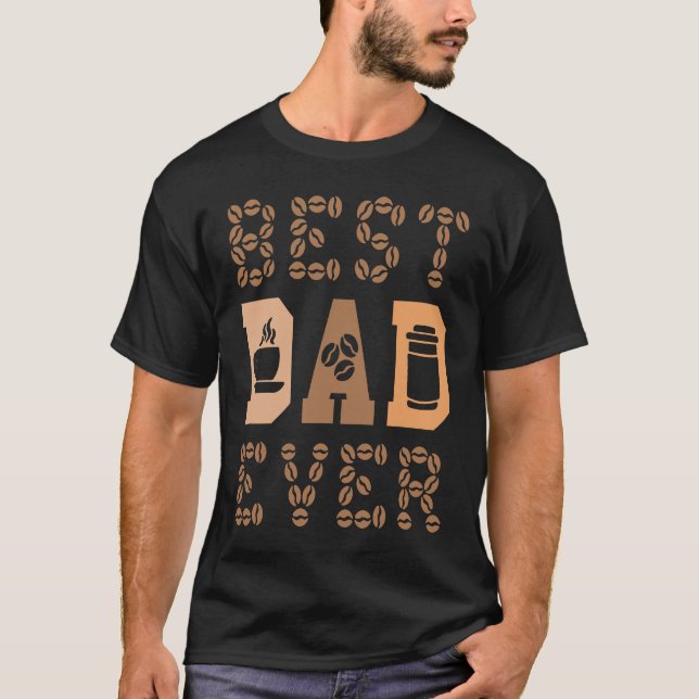 Coffee Drinker Caffeine Fatherown Best Pappa någon T Shirt (Framsida)
