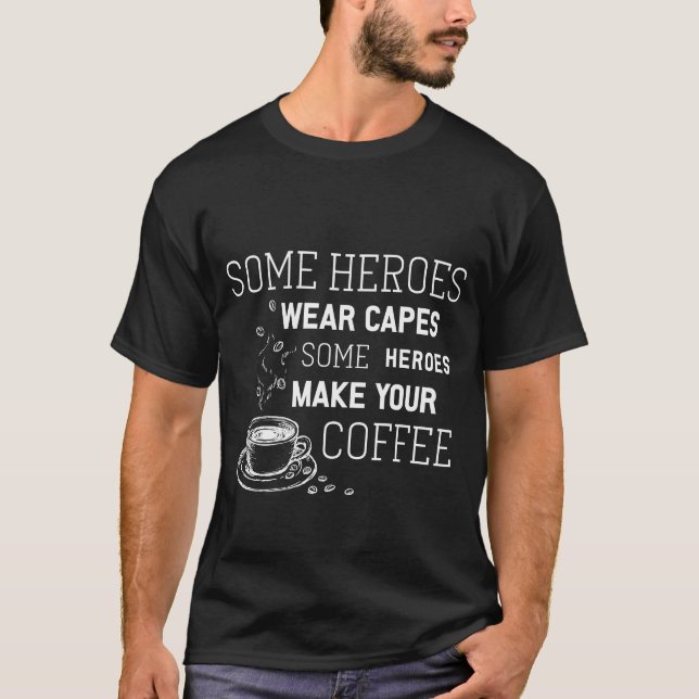 Coffee Drinker Coffein Morning Coffee Funny Gift g T Shirt (Framsida)