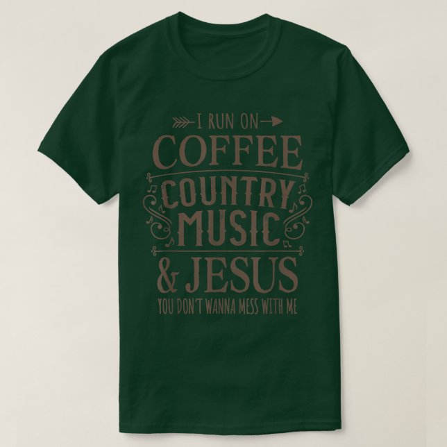 Coffee Drinker I Springa på Coffee Land Music och  T Shirt (Design framsida)