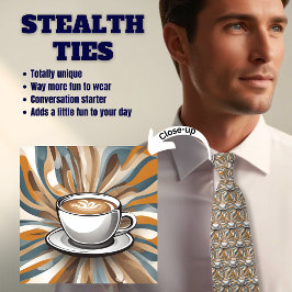 Coffee Espresso Älskare Stealth Neck Tie Slips
