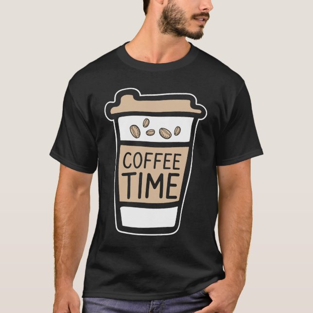 Coffee  Espresso Barista Cappuccino Grandpa T Shirt (Framsida)