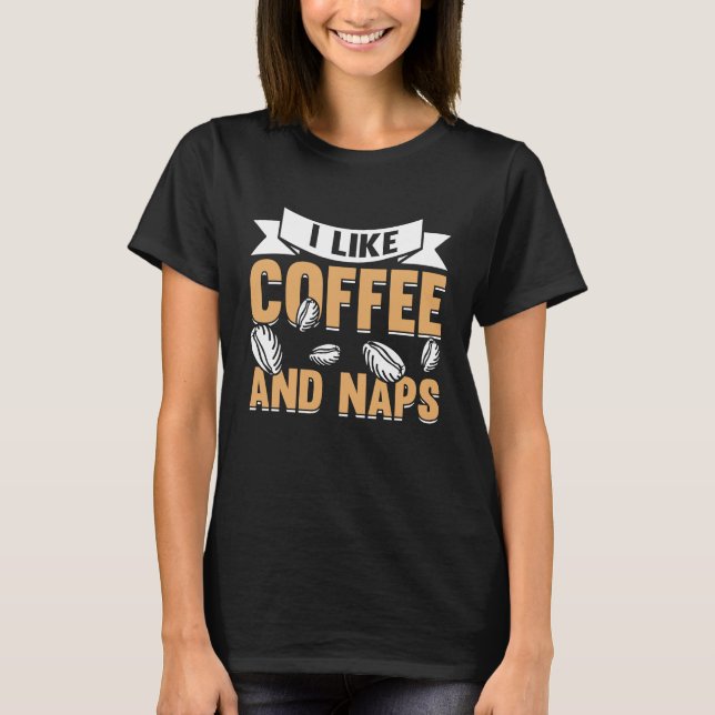 Coffee  Espresso Barista Cappuccino Latte  4 T Shirt (Framsida)