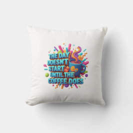 Coffee First Morning Sticker Kudde