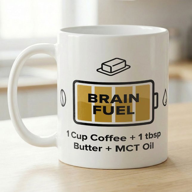 Coffee Focus Formula Butter MCT Oil Kaffemugg (Skapare uppladdad)