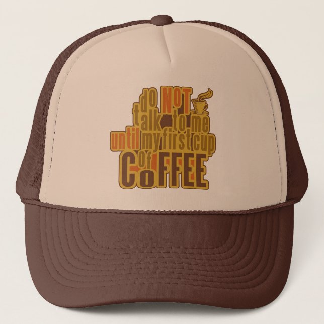 COFFEE FÖRSTA hat - välj färg Keps (Framsida)