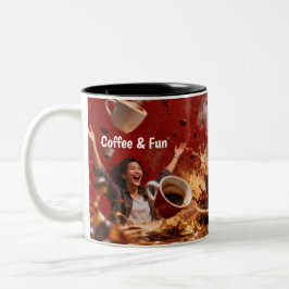 Coffee & Fun Mug Två-Tonad Mugg