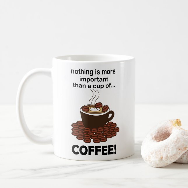 Coffee Funny Coffee Älskare-kaffe Kaffemugg (Med munk)