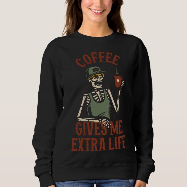 Coffee Ge Me Extra Life T Shirt (Framsida)