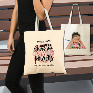 Coffee Ge Me Mamma Powers Anpassade Photo Tygkasse