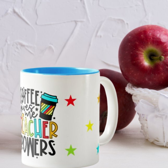 Coffee Ge me Teacher Powers Mugg (Skapare uppladdad)