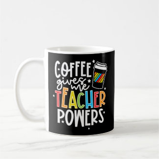 Coffee Ge Me Teacher Powers Teacher Lärarbedömning Kaffemugg