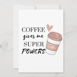Coffee ge me toppen Aktiviteter inbjudan