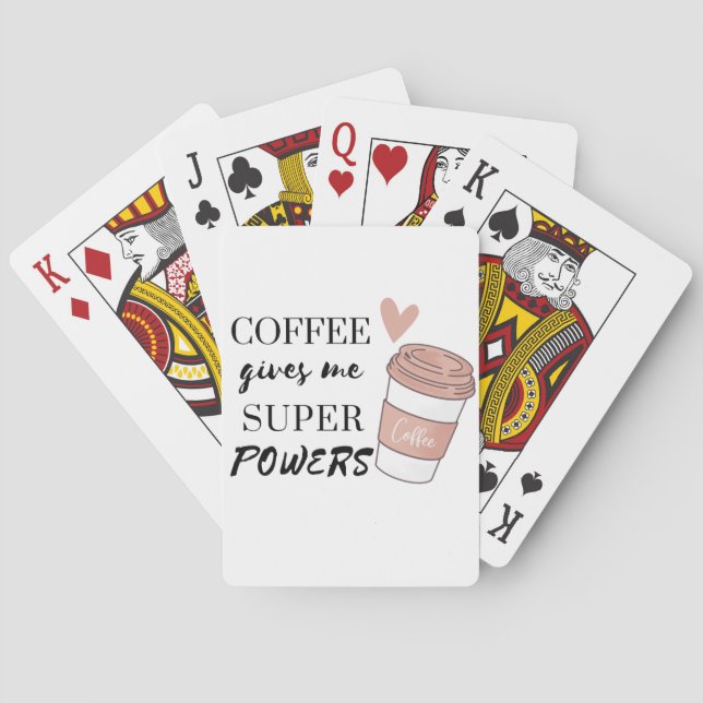 Coffee ge me toppens befogenheter casinokort (Baksidan)