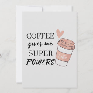 Coffee ge me toppens befogenheter inbjudningar
