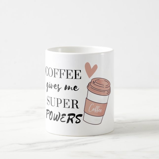Coffee ge me toppens befogenheter kaffemugg (Center)