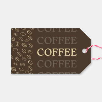 Coffee Gift Tag – Retro Coffee Beans Presentetikett