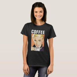 COFFEE GIRL RETRO T-SHIRTS