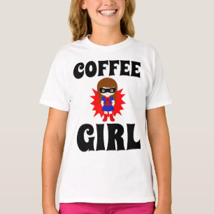COFFEE GIRL, Tonåring flickors T-tröjor T Shirt