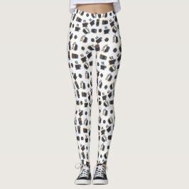 Coffee Glitch Leggings