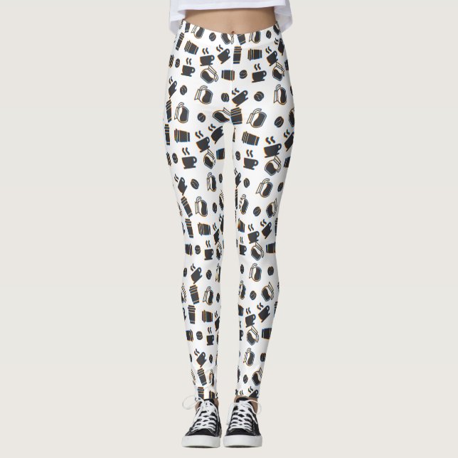 Coffee Glitch Leggings (Framsida)