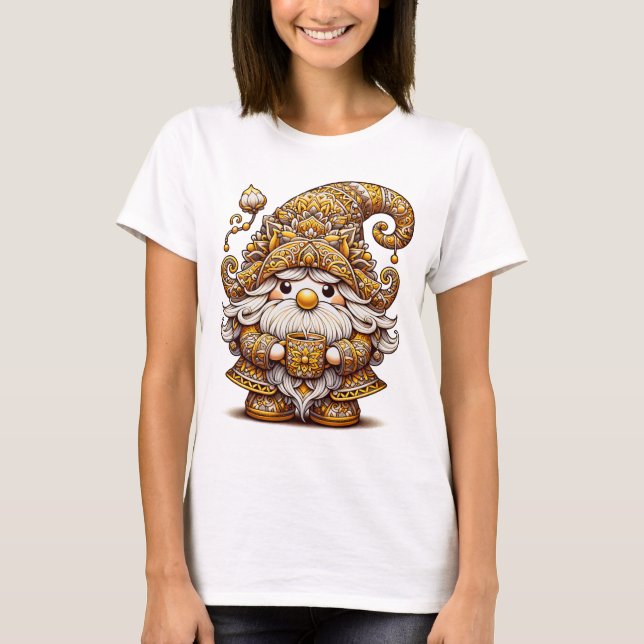 Coffee Gnome T Shirt (Framsida)
