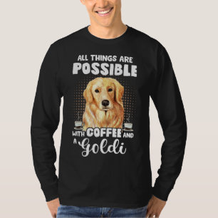 Coffee Golden Retriever Funny som säger Hund Espre T Shirt