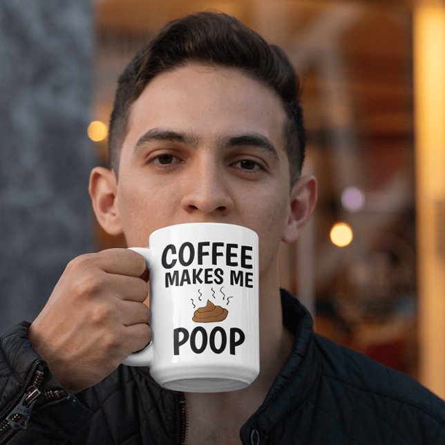 COFFEE GÖR MIG POOP pappa MUGG (Skapare uppladdad)