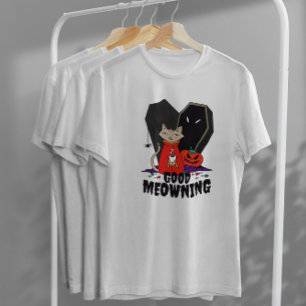 Coffee Halloween Cat T Shirt