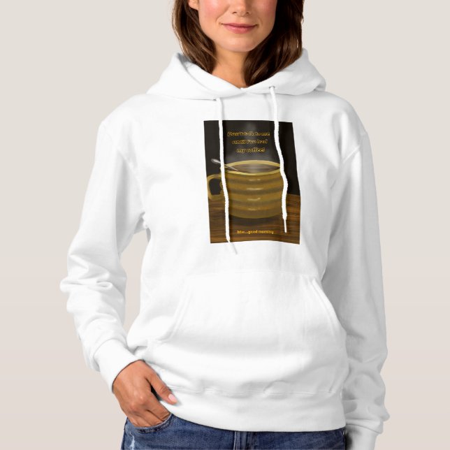 Coffee Hoodie T Shirt (Framsida)