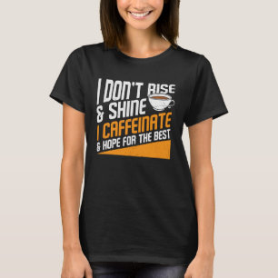 Coffee Hope for the Best Graphic Coola Saming Plus T Shirt