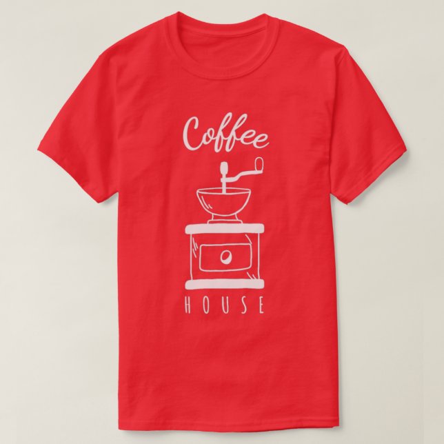Coffee House Barista Coffee 2 T Shirt (Design framsida)