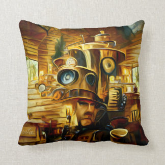 Coffee House Donuts Steampunk Dekorativ kudde