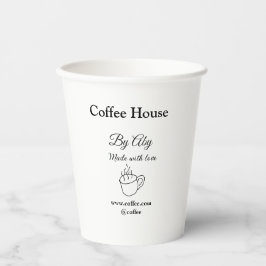 Coffee house made with love add text website socia