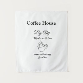 Coffee house made with love add text website socia