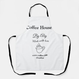 Coffee house made with love add text website socia